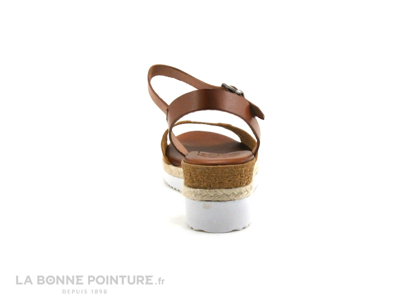 Porronet FI2429 - Marron - Jaune Moutarde - Sandale Compensee 6 Porronet FI2429 - Marron - Jaune Moutarde - Sandale Compensee – Image 4