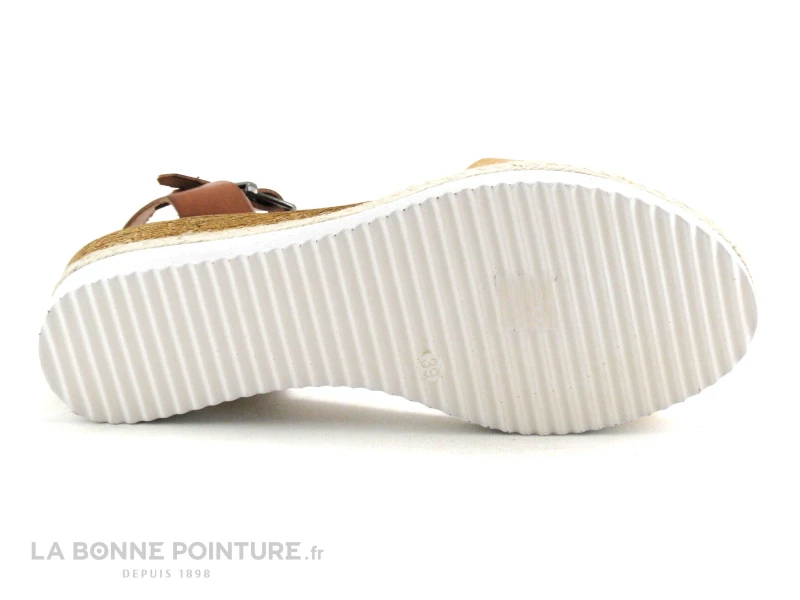 Porronet FI2429 - Marron - Jaune Moutarde - Sandale Compensee 9 Porronet FI2429 - Marron - Jaune Moutarde - Sandale Compensee – Image 7