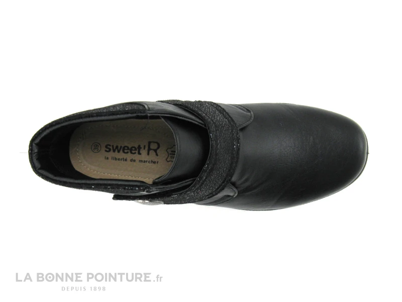 Sweet R CETIS Noir - Chaussure Montante Femme Avec Scratch 5 Sweet R CETIS Noir - Chaussure Montante Femme Avec Scratch – Image 3