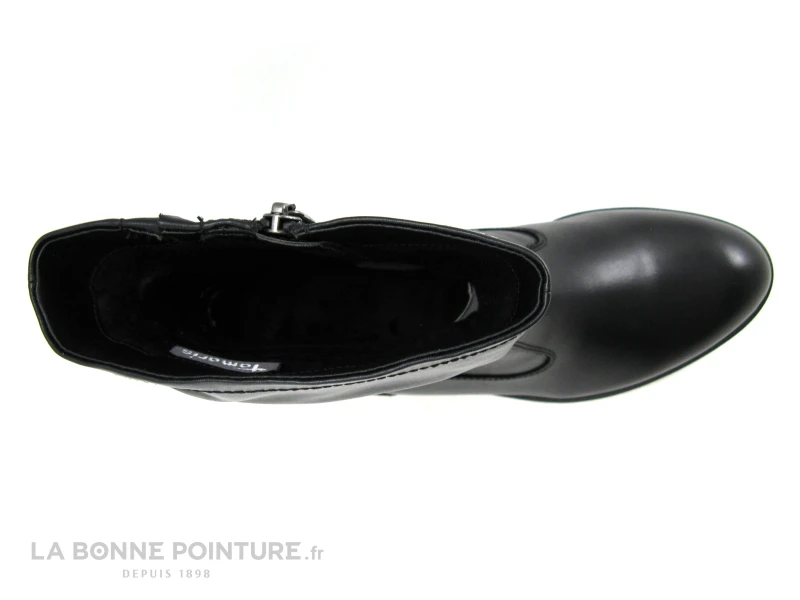 Tamaris Black 1-25055-25 Bottines Noires Plissees A Zip 7 Tamaris Black 1-25055-25 Bottines Noires Plissees A Zip – Image 6