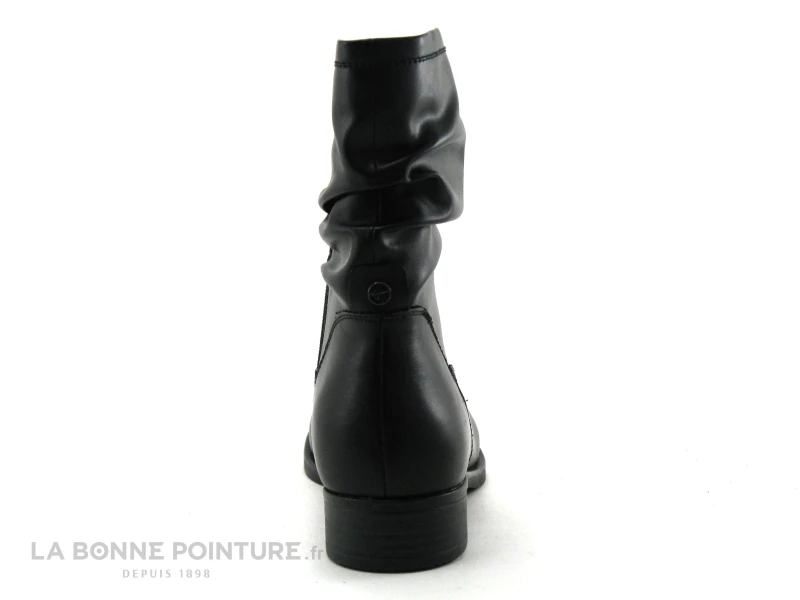 Tamaris Black 1-25055-25 Bottines Noires Plissees A Zip 5 Tamaris Black 1-25055-25 Bottines Noires Plissees A Zip – Image 4