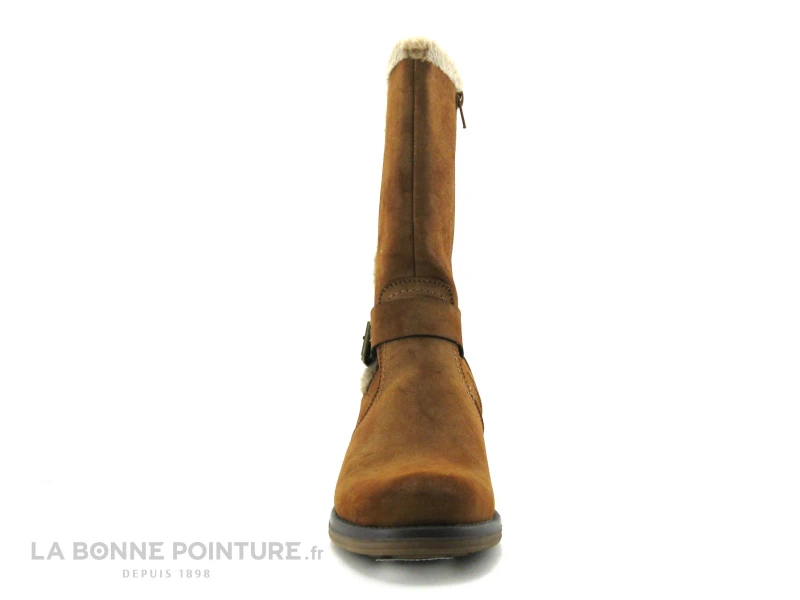 Jet 7 CHAGRIN Camel - Bottine Femme Marron - Doublure Chaude 4 Jet 7 CHAGRIN Camel - Bottine Femme Marron - Doublure Chaude – Image 2