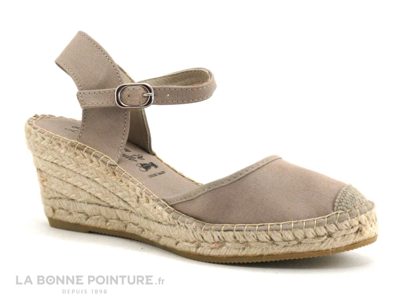 Maison Espadrille 610-1 Taupe - Nu-pieds Bout Ferme 3 Maison Espadrille 610-1 Taupe - Nu-pieds Bout Ferme