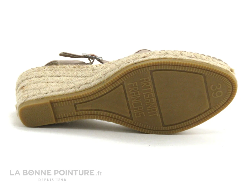 Maison Espadrille 610-1 Taupe - Nu-pieds Bout Ferme 9 Maison Espadrille 610-1 Taupe - Nu-pieds Bout Ferme – Image 7