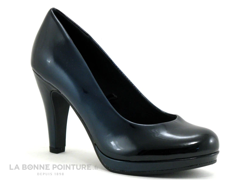 Marco Tozzi 2-22410-23 Navy Pat Comb - Escarpin Talon Haut 3 Marco Tozzi 2-22410-23 Navy Pat Comb - Escarpin Talon Haut