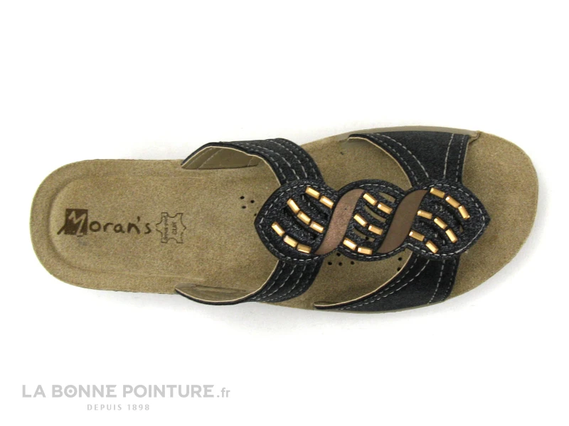 Morans MACURE 28711 Noir Metal - Perles - Mule Compensee 5 Morans MACURE 28711 Noir Metal - Perles - Mule Compensee – Image 3