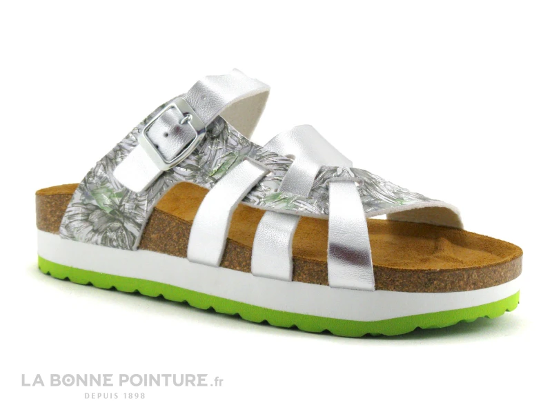 Morans 0004 889 JELLO Vert - Argent - Mule Compensee 3 Morans 0004 889 JELLO Vert - Argent - Mule Compensee