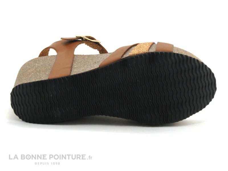 K DAQUES Trio Tan - Sandale Compensee Marron 9 K DAQUES Trio Tan - Sandale Compensee Marron – Image 7