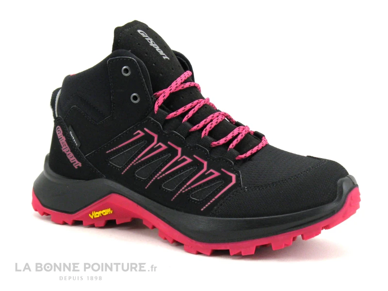 Grisport 14727R5G Noir - Rose - Basket Montante Randonnee Femme 3 Grisport 14727R5G Noir - Rose - Basket Montante Randonnee Femme