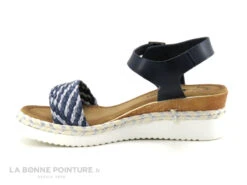 Morans TIRANA - Marine - Argent - Nu-pieds Talon Compense -Marco Tozzi Shop cd24607c73b9e66c561f35ea11d5d5ef img 6319.jpg 179284