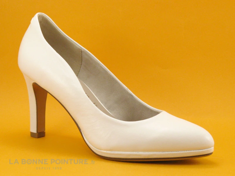 Tamaris 1-22411-20 White - Escarpin Blanc A Talon Haut 3 Tamaris 1-22411-20 White - Escarpin Blanc A Talon Haut