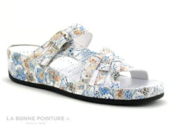 Pedi Girl XANT DB Myosotis - Cuir Fleuri - Mule Reglable Femme