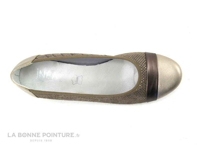 Inea RIO Taupe - Escarpin Petit Talon En Cuir 8 Inea RIO Taupe - Escarpin Petit Talon En Cuir – Image 6