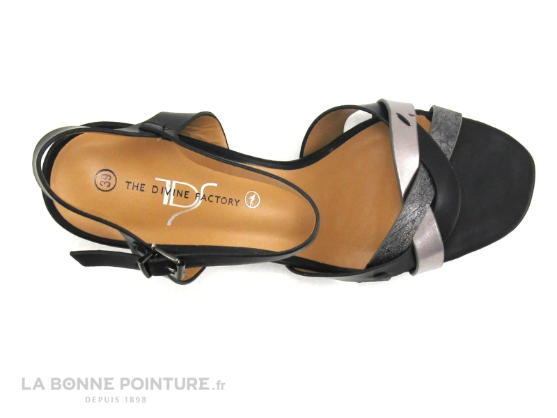 The Divine Factory HG3688 Noir - Sandale Talon Haut 5 The Divine Factory HG3688 Noir - Sandale Talon Haut – Image 3