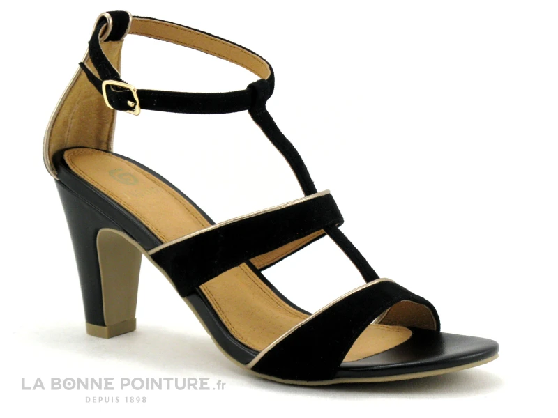 Fugitive SOLEX Noir - LPIVT02 - Sandale Talon Haut 3 Fugitive SOLEX Noir - LPIVT02 - Sandale Talon Haut