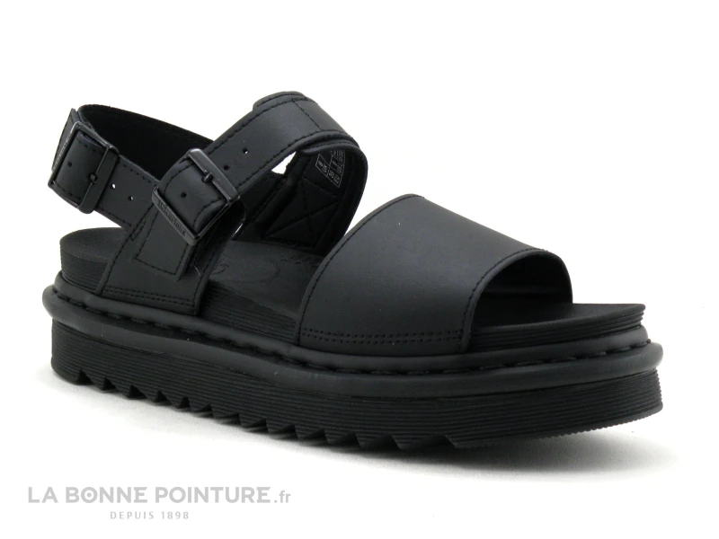 Dr. Martens Dr Martens VOSS Black Hydro Leather - 23802001 - Sandale Noire Femme 3 Dr. Martens Dr Martens VOSS Black Hydro Leather - 23802001 - Sandale Noire Femme