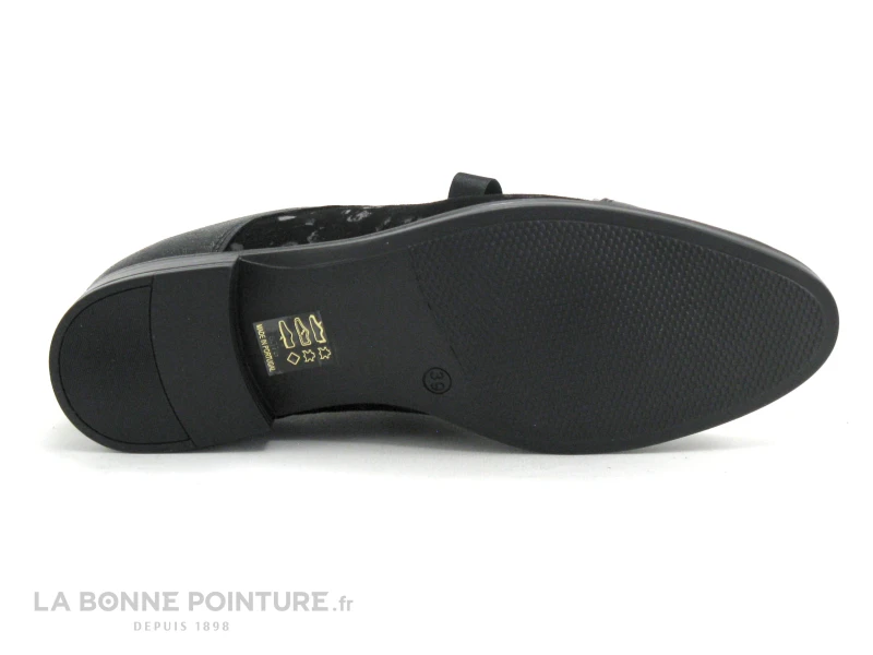 Mademoisel H 8057 Noir 2419 - Velours Imprime - Derby Femme 9 Mademoisel H 8057 Noir 2419 - Velours Imprime - Derby Femme – Image 7