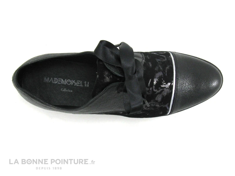 Mademoisel H 8057 Noir 2419 - Velours Imprime - Derby Femme 8 Mademoisel H 8057 Noir 2419 - Velours Imprime - Derby Femme – Image 6