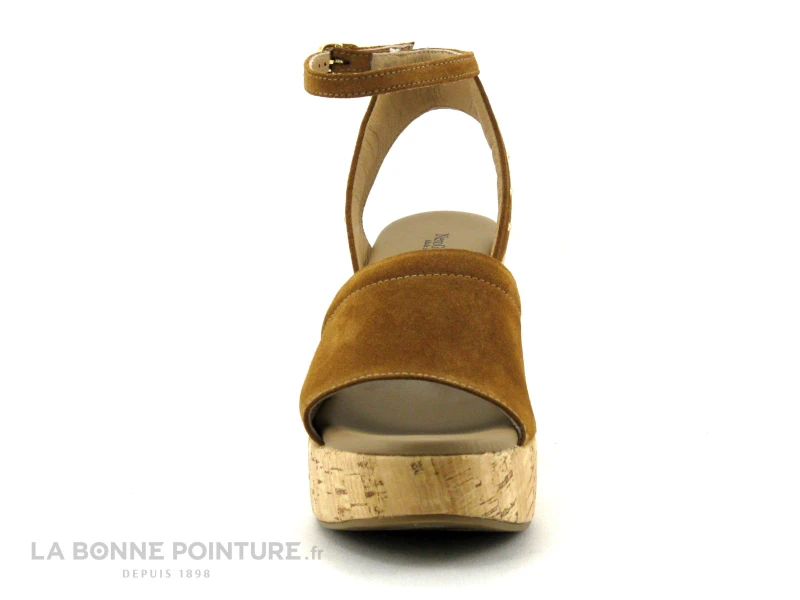 NeroGiardini E307663D 326 Velours Tabacco - Nu-pieds Compense Marron 4 NeroGiardini E307663D 326 Velours Tabacco - Nu-pieds Compense Marron – Image 2