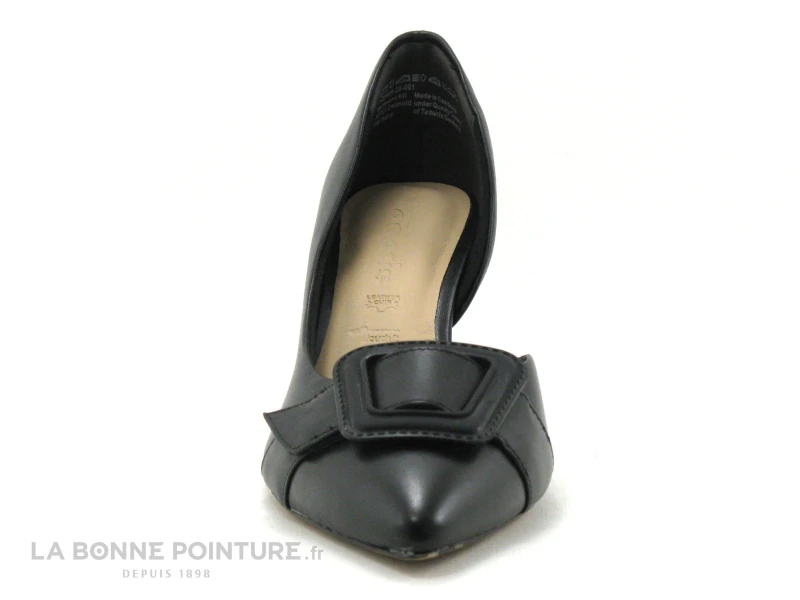 Tamaris 1-22409-28 Black - Escarpin Cuir Noir Talon Haut 4 Tamaris 1-22409-28 Black - Escarpin Cuir Noir Talon Haut – Image 2