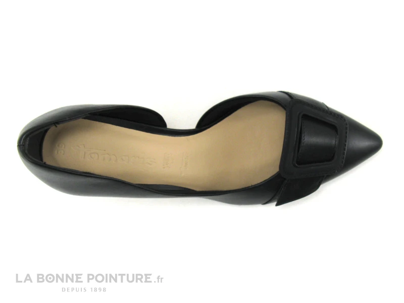 Tamaris 1-22409-28 Black - Escarpin Cuir Noir Talon Haut 8 Tamaris 1-22409-28 Black - Escarpin Cuir Noir Talon Haut – Image 6