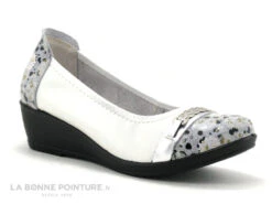 Inea ULAN Flow Marine Creme - Escarpin Compense