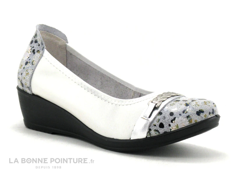 Inea ULAN Flow Marine Creme - Escarpin Compense 7 Inea ULAN Flow Marine Creme - Escarpin Compense – Image 5