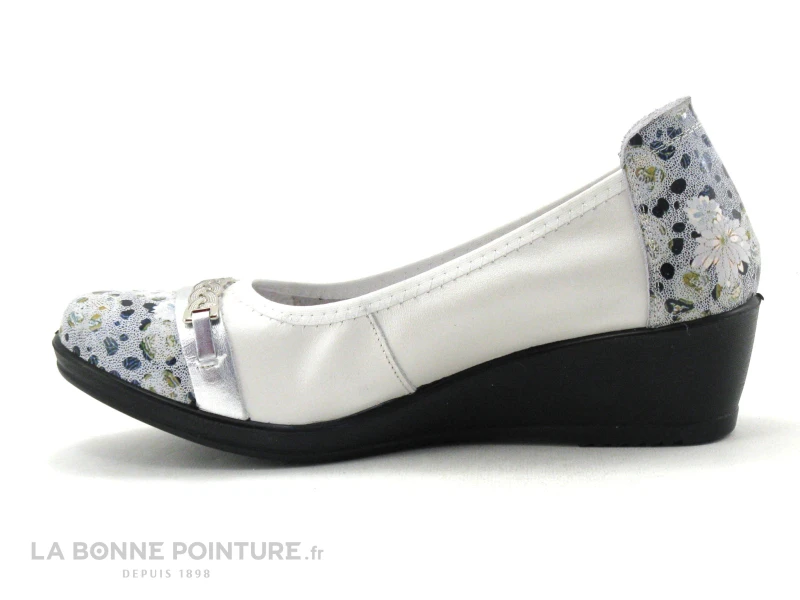 Inea ULAN Flow Marine Creme - Escarpin Compense 5 Inea ULAN Flow Marine Creme - Escarpin Compense – Image 3