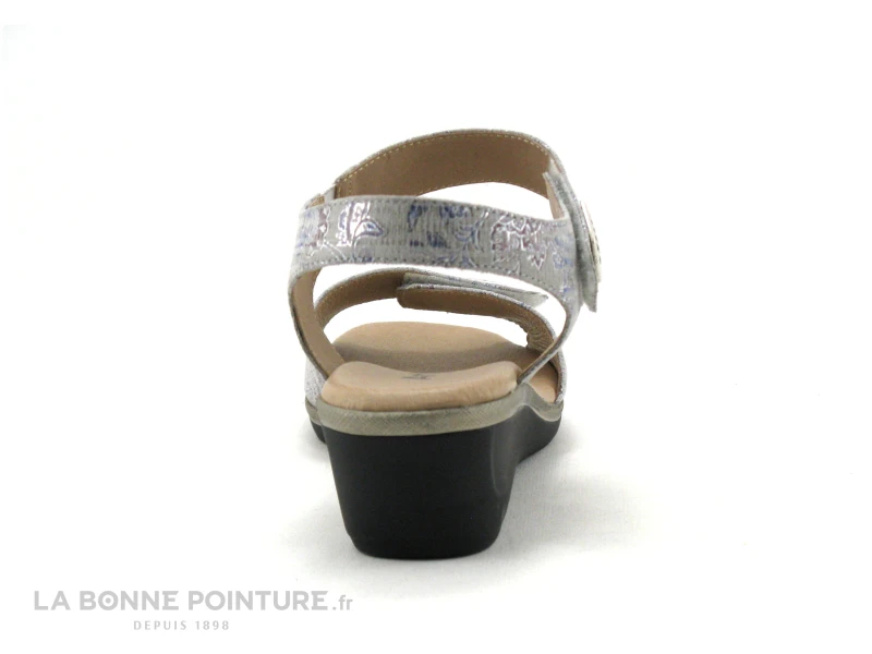 Artika NATY Honda Gris - Sandale Femme 2 Scratches - Talon Compense 6 Artika NATY Honda Gris - Sandale Femme 2 Scratches - Talon Compense – Image 4