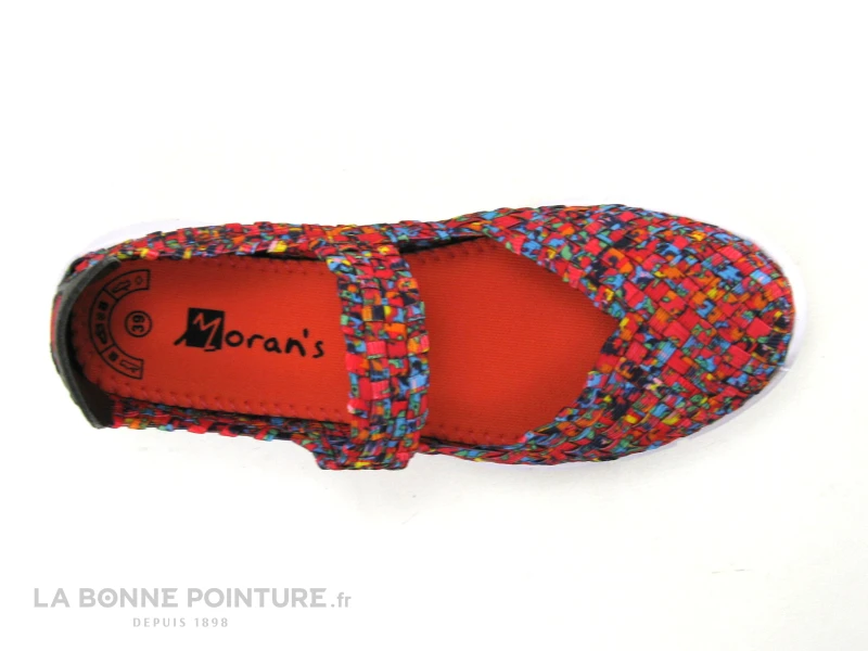 Morans KIEFE Fuchsia - Basket Ballerine En Elastique Multicolore 6 Morans KIEFE Fuchsia - Basket Ballerine En Elastique Multicolore – Image 4