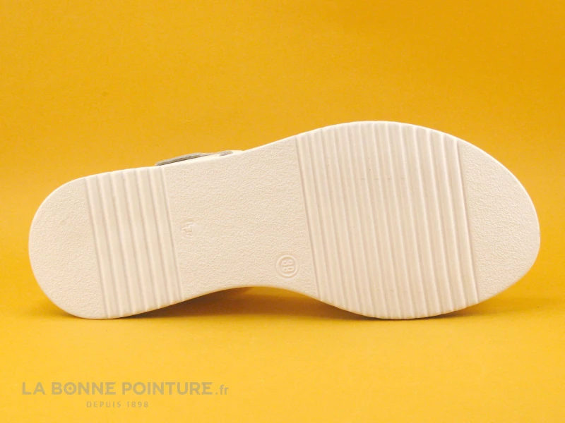 Geo Reino GIFABE Blanc - Nu-pieds Femme - Semelle Compensee 9 Geo Reino GIFABE Blanc - Nu-pieds Femme - Semelle Compensee – Image 7