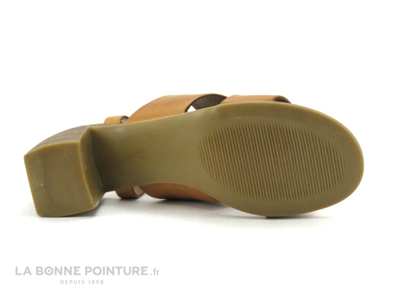 Metamorf Ose NAREUX Camel - Sandale Marron - Talon Haut Epais 9 Metamorf Ose NAREUX Camel - Sandale Marron - Talon Haut Epais – Image 7