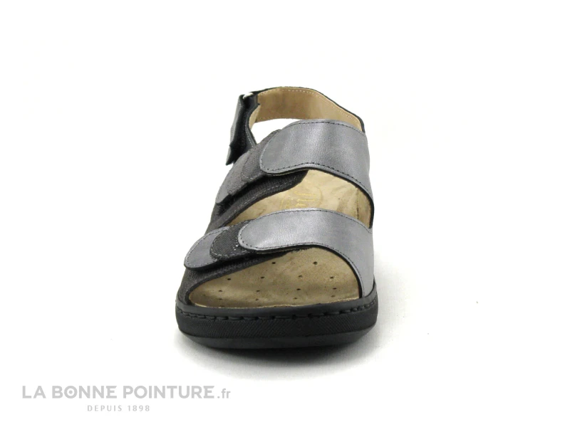 Semelflex GISELE 2 Punto Tresor - Sandale Confort Femme Gris - Argent 4 Semelflex GISELE 2 Punto Tresor - Sandale Confort Femme Gris - Argent – Image 2