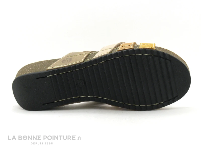 Fly Flot FLAMENT Taupe Jaune Beige - Mule Femme 6 Fly Flot FLAMENT Taupe Jaune Beige - Mule Femme – Image 4
