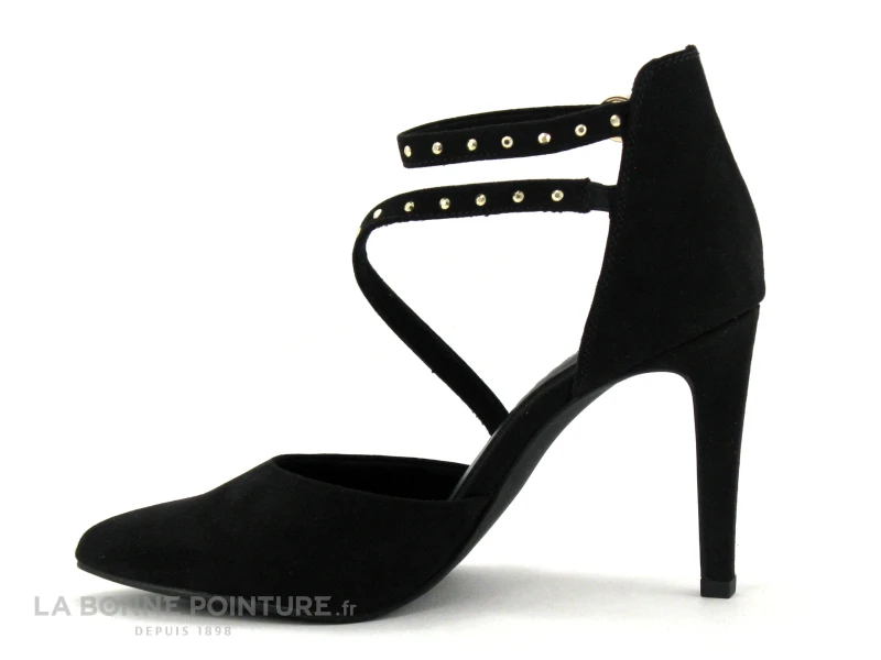 Marco Tozzi 2-24407-20 Black - Escarpin Noir - Bride Cheville - Talon Haut 5 Marco Tozzi 2-24407-20 Black - Escarpin Noir - Bride Cheville - Talon Haut – Image 3