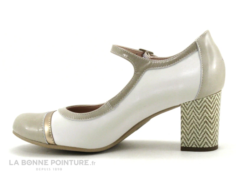 Dorking RODIN D9092 Beige - Escarpin Avec Bride 5 Dorking RODIN D9092 Beige - Escarpin Avec Bride – Image 3