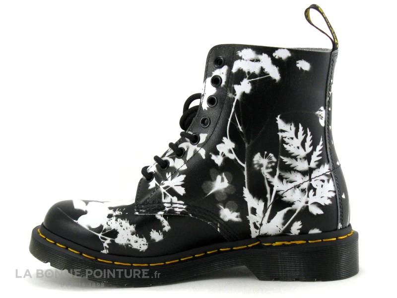 Dr. Martens Dr Martens 1460 PASCAL Phantom Floral Shadow Backhand Black White - Boots 5 Dr. Martens Dr Martens 1460 PASCAL Phantom Floral Shadow Backhand Black White - Boots – Image 3