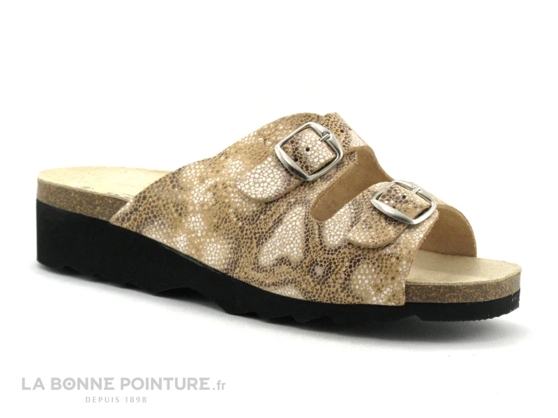 Artika Soft GADIN Crotalia - Mule Confort Beige Reptile 7 Artika Soft GADIN Crotalia - Mule Confort Beige Reptile – Image 5