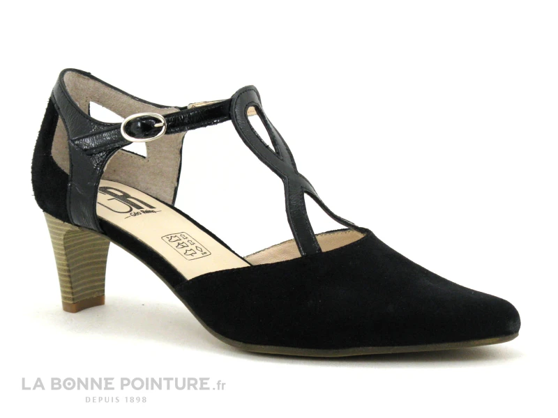 Geo Reino NOEMIE Noir - Escarpin Avec Bride Fermee 3 Geo Reino NOEMIE Noir - Escarpin Avec Bride Fermee