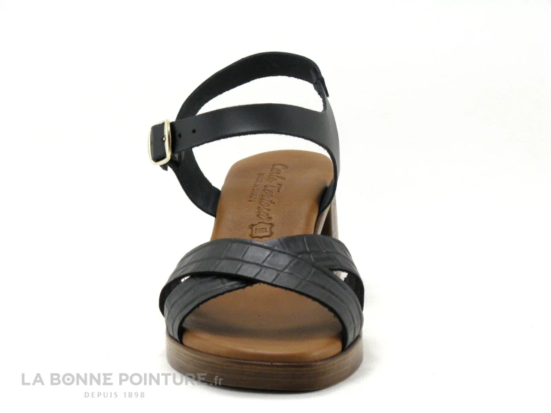 Carla Tortosa 68045 - Sandale Noire - Talon Large 4 Carla Tortosa 68045 - Sandale Noire - Talon Large – Image 2