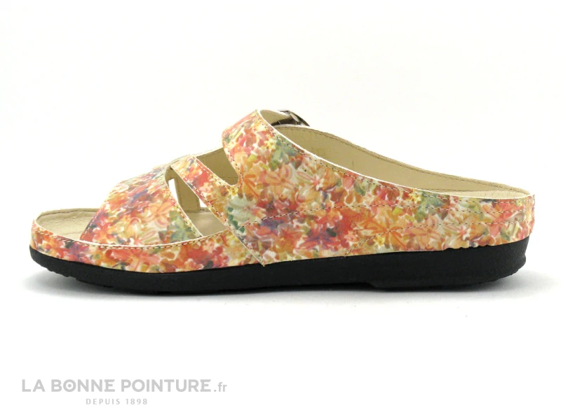 Pedi Girl LOW Fleurs Multi - Mule Confort Femme Reglable 5 Pedi Girl LOW Fleurs Multi - Mule Confort Femme Reglable – Image 3