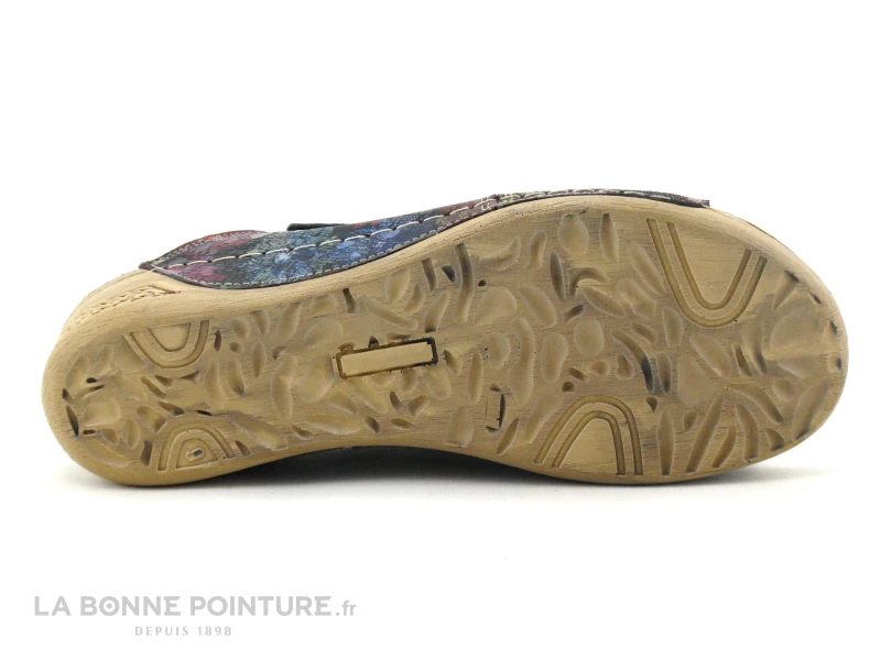 Loretta 6442PH Mule Cuir Femme - Black Floral 9 Loretta 6442PH Mule Cuir Femme - Black Floral – Image 7