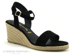 Tamaris 1-28300-20 Black - Nu-pieds Talon Compense En Toile Noire -Marco Tozzi Shop cd24607c73b9e66c561f35ea11d5d5ef img 8410.jpg 181969