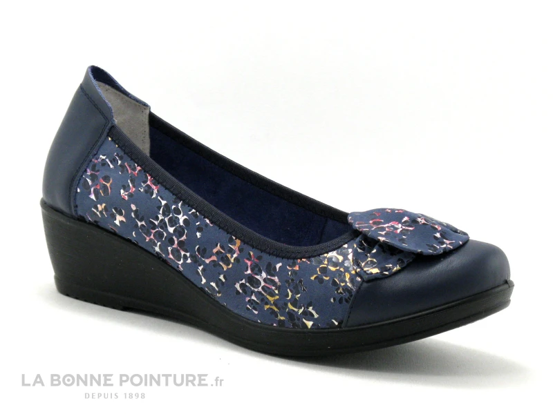 Inea SURI Cherry Marine - Escarpin Confort Bleu Marine - Talon Compense 3 Inea SURI Cherry Marine - Escarpin Confort Bleu Marine - Talon Compense