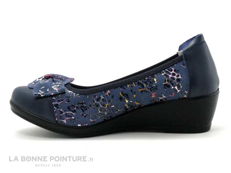 Inea SURI Cherry Marine - Escarpin Confort Bleu Marine - Talon Compense 5 Inea SURI Cherry Marine - Escarpin Confort Bleu Marine - Talon Compense – Image 3