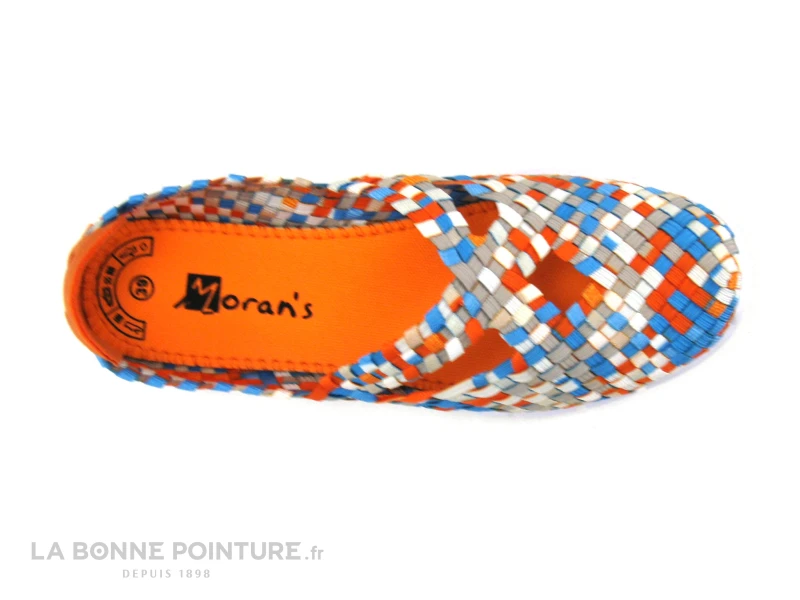 Morans KUBOKA Orange Turquoise - Basket Elastique Femme 8 Morans KUBOKA Orange Turquoise - Basket Elastique Femme – Image 6