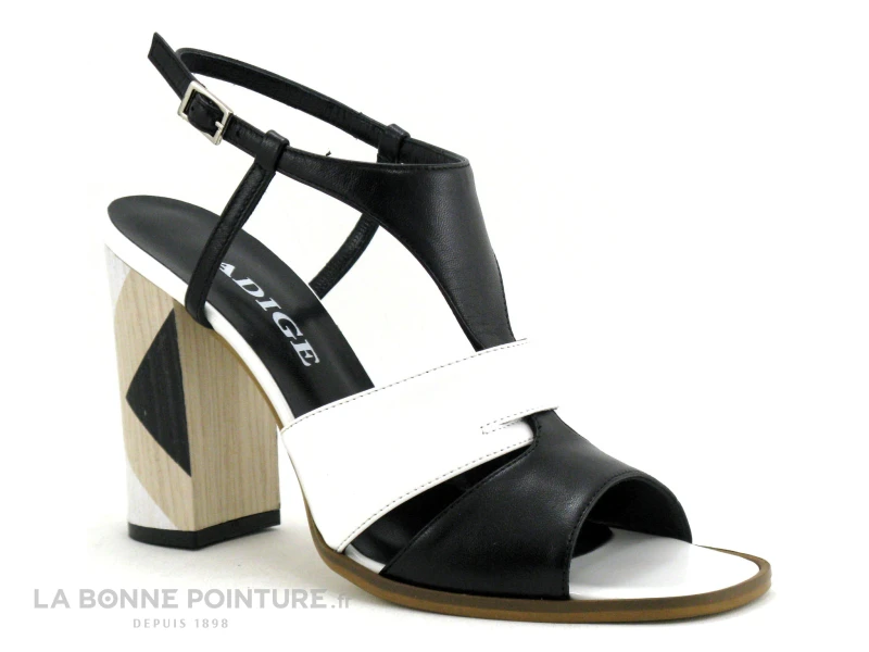 Adige ALSAF F100 Capri Nero Bianco - Sandale Talon 3 Adige ALSAF F100 Capri Nero Bianco - Sandale Talon