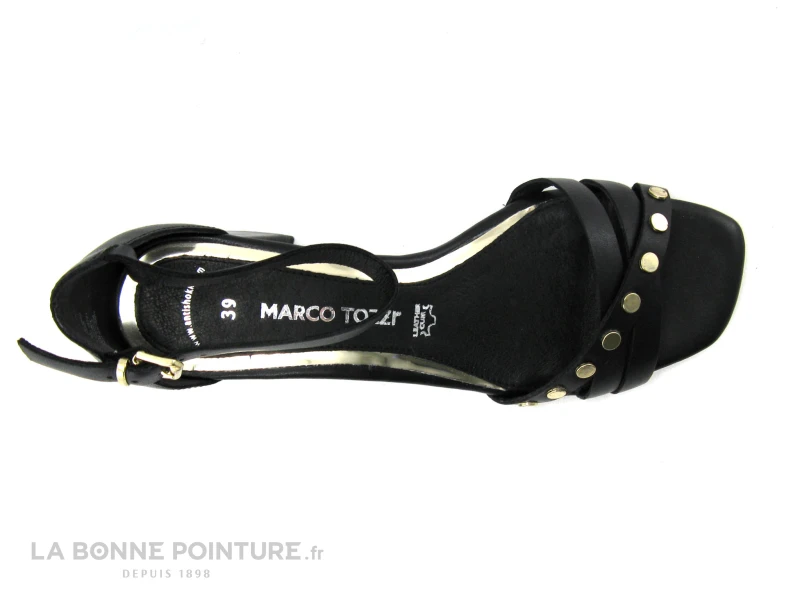 Marco Tozzi Premio - 2-28218-26 Black Antic - Sandale Noire Bride Cheville 5 Marco Tozzi Premio - 2-28218-26 Black Antic - Sandale Noire Bride Cheville – Image 3