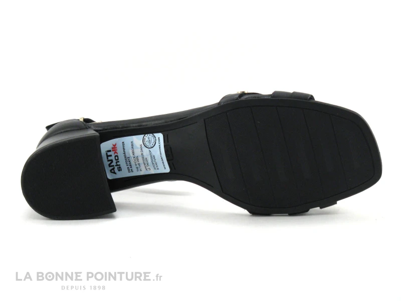 Marco Tozzi Premio - 2-28218-26 Black Antic - Sandale Noire Bride Cheville 6 Marco Tozzi Premio - 2-28218-26 Black Antic - Sandale Noire Bride Cheville – Image 4