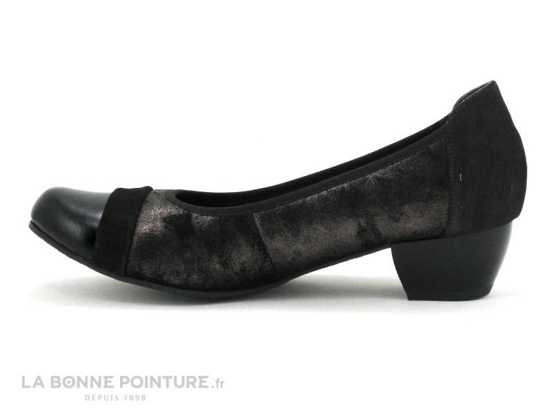 INEA RIO - Noir - Bronze - Escarpin Petit Talon 5 INEA RIO - Noir - Bronze - Escarpin Petit Talon – Image 3